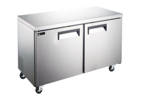 EFI CUDR2-48VCX 48" Stainless Steel Hinged Solid 2 Doors Undercounter Cooler
