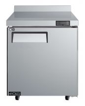 EFI CWDR1-27VC-R 27" Stainless Steel Left Hinged Solid 1 Door Worktop Cooler with Backsplash