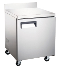 EFI CWDR1-27VCX-R 27" Stainless Steel Left Hinged Solid 1 Door Worktop Cooler with Backsplash