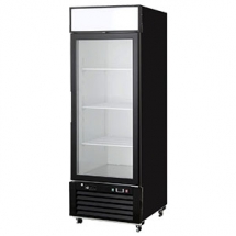 EFI F1-27GDVC 27" Black Exterior Right Hinged Glass 1 Door Freezer Reach In Bottom-Mount