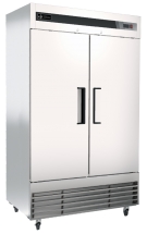 EFI F2-39VCX 39.5" Stainless Steel Hinged Solid 2-Doors Reach In Freezer Bottom Mount