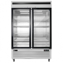 EFI F2-54GDSVC 54" Stainless Steel Hinged Glass 2-Doors Reach In Freezer Bottom Mount