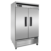 EFI F2-54VC 54" Stainless Steel Hinged Solid 2-Doors Reach In Freezer Bottom Mount