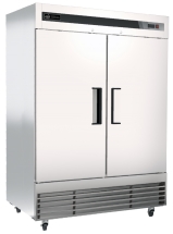 EFI F2-54VCX 54" Stainless Steel Hinged Solid 2-Doors Reach In Freezer Bottom Mount