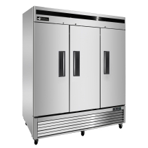 EFI F3-82VC 82" Stainless Steel Hinged Solid 3 Doors Reach In Freezer Bottom Mount