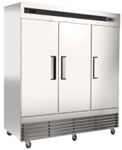 EFI F3-82VCX 82" Stainless Steel Hinged Solid 3 Doors Reach In Freezer Bottom Mount