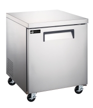 EFI FUDR1-27VCX-L 27" Stainless Steel Right Hinged Solid 1 Door Undercounter Freezer