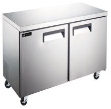 EFI FUDR2-36VCX 36" Stainless Steel Hinged Solid 2 Doors Undercounter Freezer