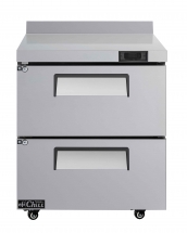 EFI FWDW2-27VC 27" Stainless Steel 2 Drawers Worktop Freezer with Backsplash