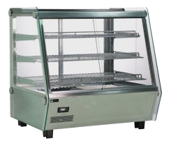 EFI HGSM-CT-2727-SF 27" Rear and Front Sliding Glass Doors Heated Countertop Display Warmer