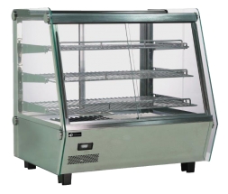 EFI HGSM-CT-3427-SF 34" Rear and Front Sliding Glass Doors Heated Countertop Display Warmer