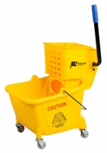 M2 BW-S26000 26 Qt. Side Press Mop Bucket Wringer Combo - Yellow
