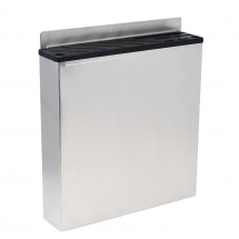 Omcan 12903 Stainless Steel Knife Rack with Black Plastic Insert
