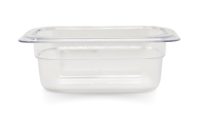 Omcan 80043 Ninth size Polycarbonate Food Pan Clear 2 1/2" Deep