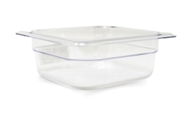 Omcan 80046 Sixth size Polycarbonate Food Pan Clear 2 1/2" Deep