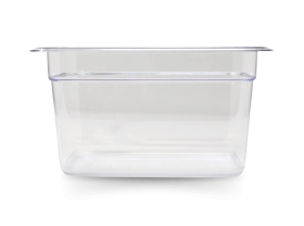 Omcan 80053 Fourth size Polycarbonate Food Pan Clear 6" Deep
