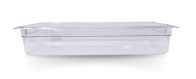 Omcan 80058 Full size Polycarbonate Food Pan Clear 4" Deep