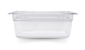 Omcan 80062 Fourth size Polycarbonate Food Pan Clear 4" Deep