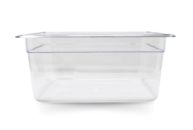 Omcan 80064 Half size Polycarbonate Food Pan Clear 6" Deep