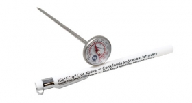 Omcan Pocket Test Thermometer 1" dia. with Built-In Clip On The Protective Sleeves NSF 47200