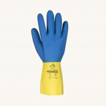 Superior Glove Chemstop Dishwashing Glove Per Pair (Blue/Yellow)
