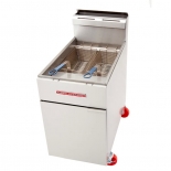 American Range AF-75  75 Lbs. Natural Gas Commercial Floor Deep Fryer
