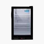 ATOSA 17.25" Black Exterior Right Hinged Glass Door Countertop Cooler CTD-3T