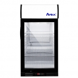 ATOSA 18" Black Exterior Right Hinged Glass Door Countertop Cooler CTD-3ST
