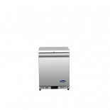 ATOSA 24" Stainless Steel Right Hinged Solid 1 Door Under Counter Freezer Shallow Depth AUF24SD
