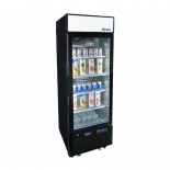 Atosa  27" Black Exterior Right Hinged Glass 1 Door Freezer MCF8720GR