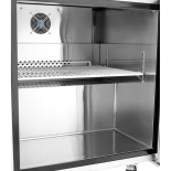 ATOSA 27" Stainless Steel Right Hinged Solid 1 Door Worktop Freezer with Backsplash MGF8412GR
