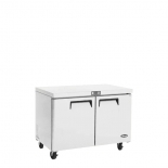 ATOSA 36" Stainless Steel Hinged Solid 2 doors Undercounter Cooler MGF36RGR