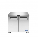 ATOSA 36" Stainless Steel Hinged Solid 2 Door Undercounter Freezer MGF36FGR