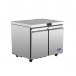 ATOSA 36" Stainless Steel Hinged Solid 2 Doors Under Counter Freezer AUF36SD