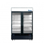 ATOSA 39.5" Black Exterior 2 Hinged Glass Door Freezer MCF8732GR