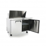 ATOSA 48" Refrigerated MEGA Top Sandwich Prep. Table with 18 x 1/6 poly pans MSF8306GR 