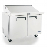 ATOSA 48" Refrigerated MEGA Top Sandwich Prep. Table with 18 x 1/6 poly pans MSF8306GR 