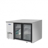 ATOSA 48" Stainless Steel Hinged Glass 2 Door Back Bar Cooler MBB48GGR 