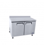 Atosa 48" Stainless Steel Hinged Solid 2 Door Worktop Cooler MGF8409GR 