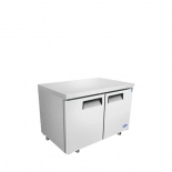 ATOSA 48" Stainless Steel Hinged Solid 2 door Undercounter Cooler MGF8402GR