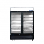 ATOSA  54" Black Exterior Hinged Glass 2 Doors Cooler MCF8723GR