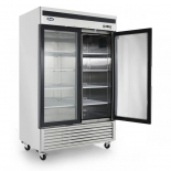 Atosa 54" Stainless Steel Hinged Glass 2 Door Cooler MCF8707GR