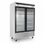 Atosa 54" Stainless Steel Hinged Glass 2 Door Freezer MCF8703ES