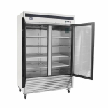 Atosa 54" Stainless Steel Hinged Glass 2 Door Freezer MCF8703ES