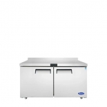 ATOSA 60" Stainless Steel Hinged Solid 2 Door Worktop Cooler MGF8410GR