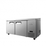 ATOSA 67" Right Side Mount Hinged Solid 2 door Worktop cooler with backsplash MGF67GR 