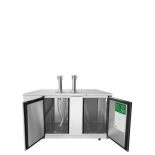 ATOSA 68" Stainless Steel Hinged Solid 2 Doors Direct Draw Keg Cooler with 2 Beer Tap Towers MKC68GR 
