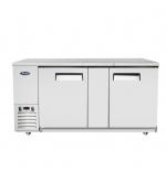 Atosa 69" Stainless Steel Hinged Solid 2 Doors Shallow Depth Back Bar Cooler SBB69GRAUS1 