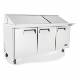 ATOSA 72" Refrigerated MEGA Top Sandwich Prep. Table with 30 x 1/6 poly pans MSF8308GR 