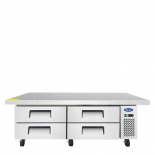 ATOSA 76" Refrigerated 4 Drawer Chef Base, Extended Top MGF8454GR